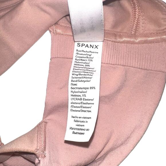 NWT Spanx Bra-llelujah Unlined Pink Bralette in Vintage Rose XS - Picture 5 of 6
